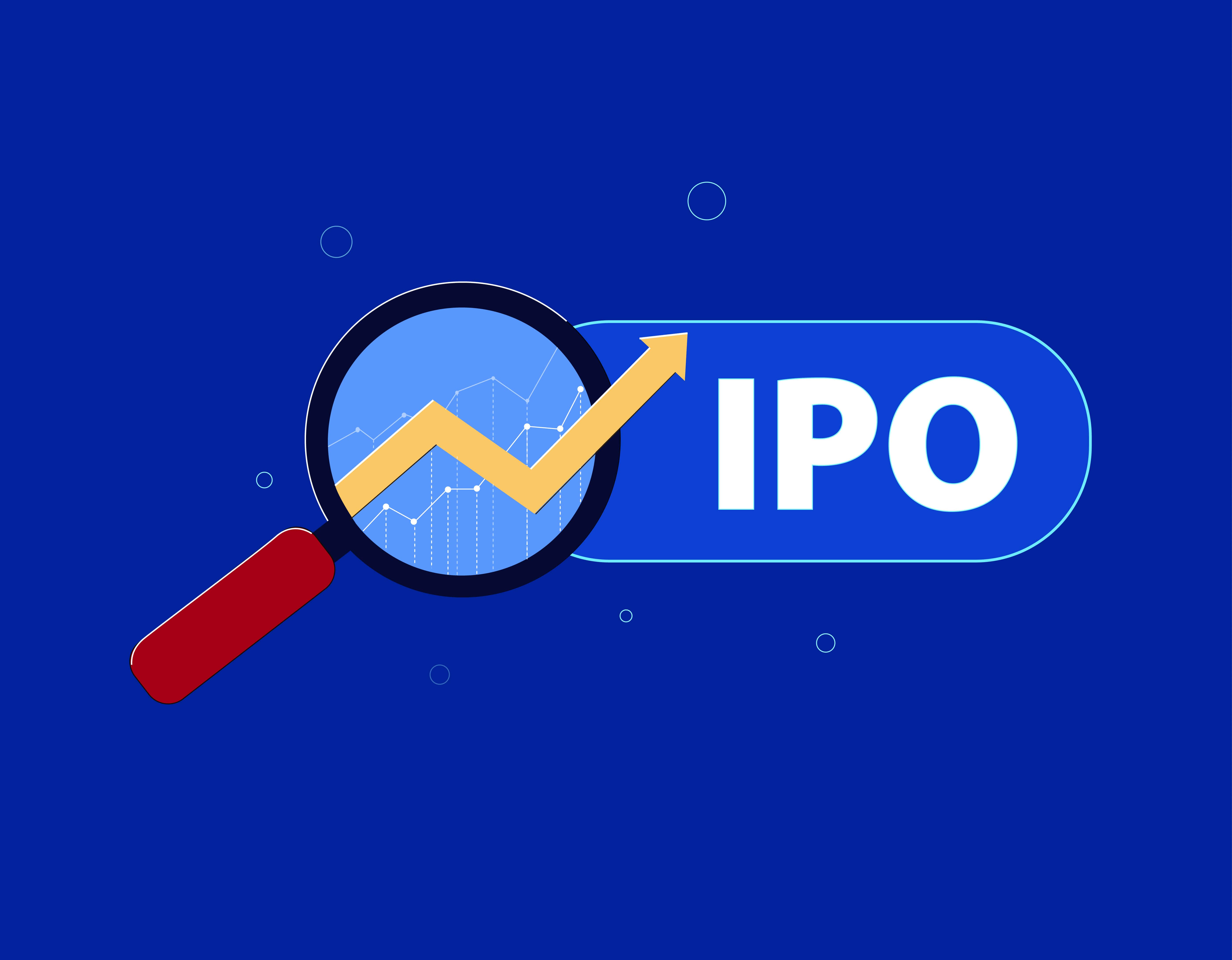 an IPO and a graph under a microscope